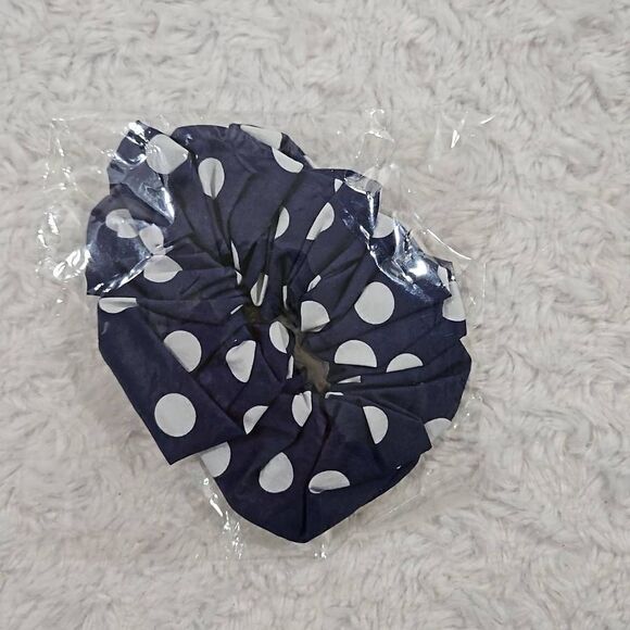 Lemlem Blue Polka Dot Scrunchie NWOT - Picture 1 of 2